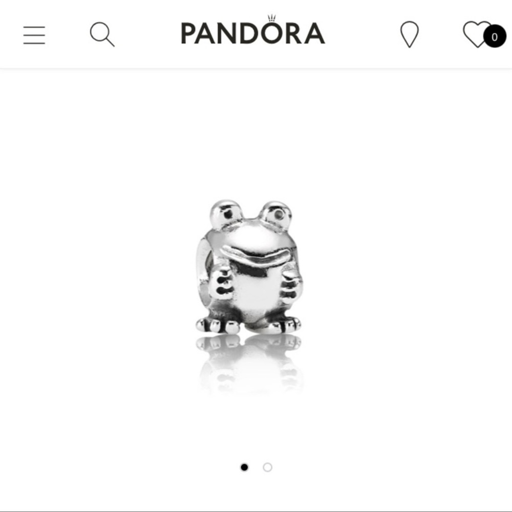 Pandora Retired Frog Charm Bead Sterling Silver 925 ALE